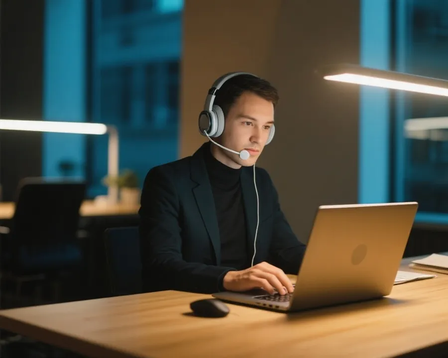 客服支持办公示意图